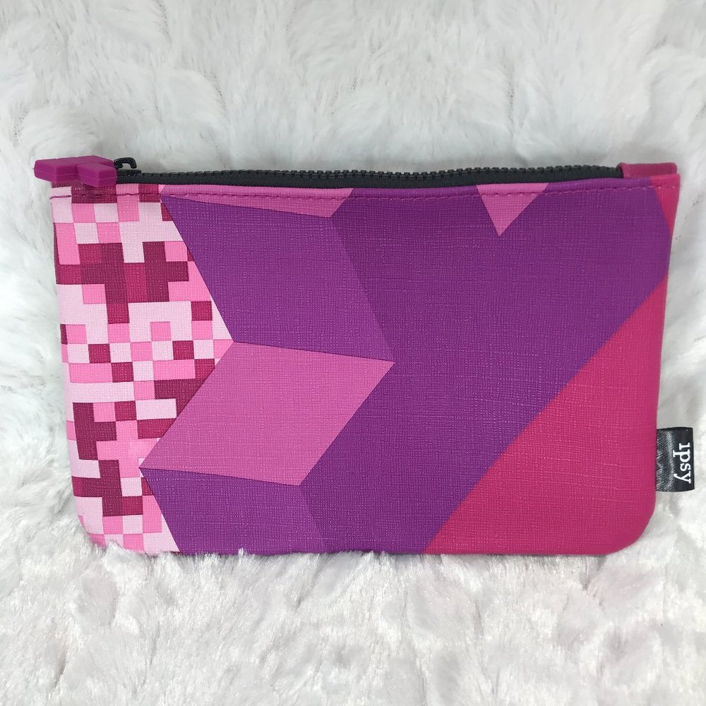 Ipsy Tetris Collaboration Geometric Cosmetic Bag